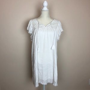 Aerie White Lace Top Swim Coverup